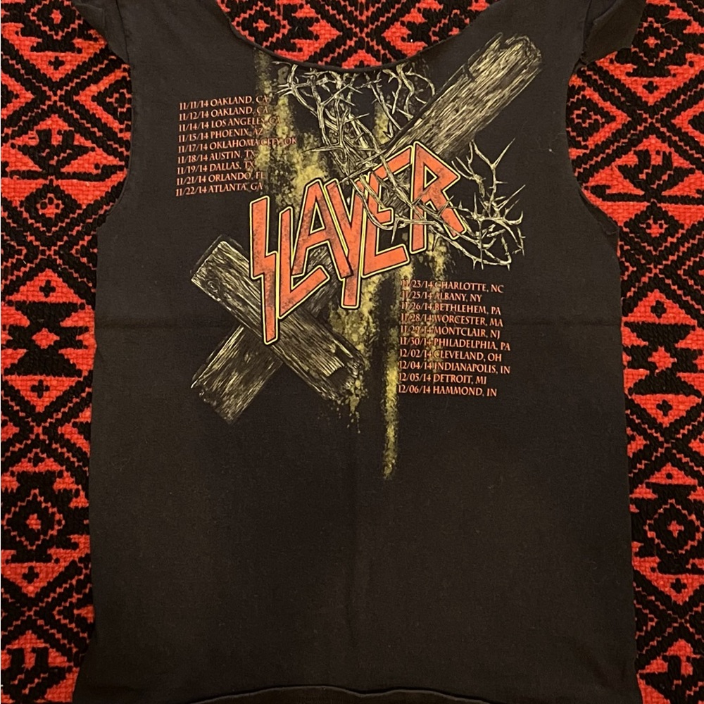 Slayer 2014 Tour Shirt